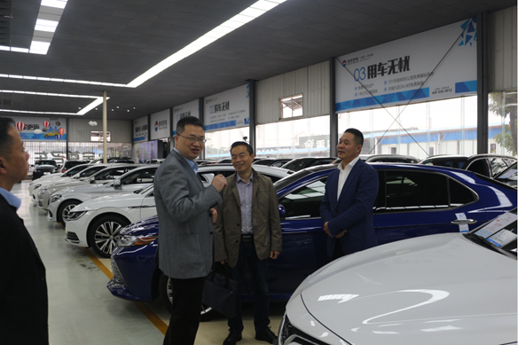 Warmly welcome the leaders of the Banan District Commerce Committee to visit Huanyu to guide the work