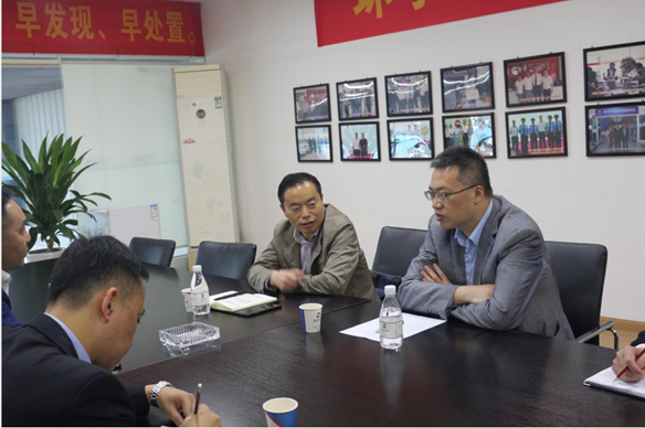 Warmly welcome the leaders of the Banan District Commerce Committee to visit Huanyu to guide the work