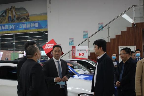 Warmly welcome the Department of Trade and Economic Statistics of the National Bureau of Statistics to visit Huanyu Automobile