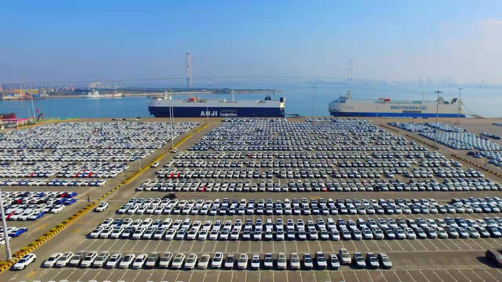 China cars go out to sea quickly