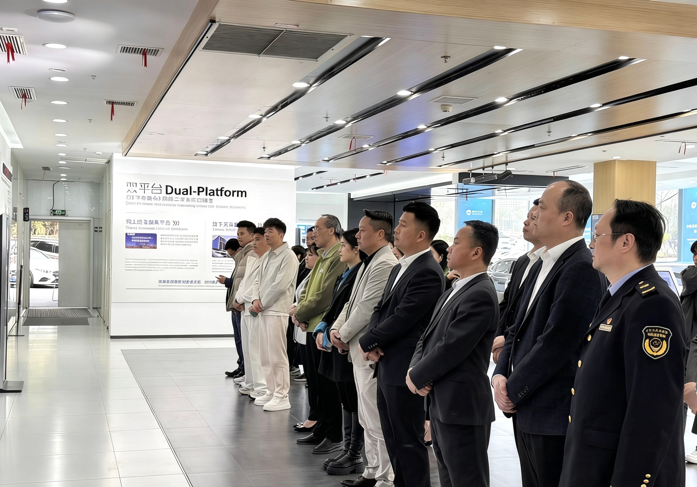 Government-enterprise linkage creates integrity| The signing ceremony for the smart 315 platform of 11 used car companies in Banan District was successfully held at the base