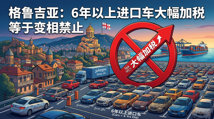 Georgia has significantly increased taxes on imported cars more than 6 years ago, which the industry says is equivalent to a disguised ban