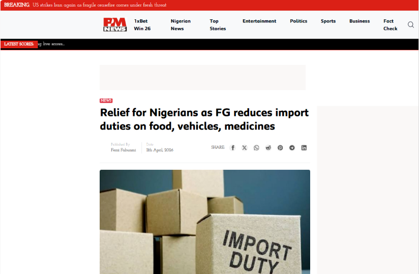 Nigeria's import taxes and fees will be adjusted from July 1| Combing new regulations on used car export and reference for product selection