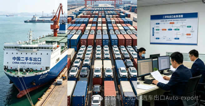 A complete guide to the entire process of used car export in China