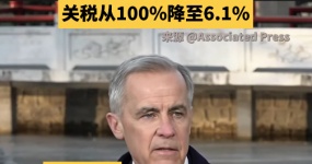 Big policy change! Carney announced that the tax rate on imported electric vehicles from China will be reduced from 100% to 6.1%