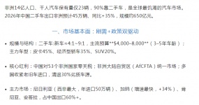 In 2026, used cars broke out in Africa! China exported 450,000 vehicles, an increase of 35%. Who can get the dividends?