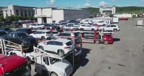 The export of used cars at Suifenhe Port has strong momentum and trade with Russia has ushered in both volume and quality increases