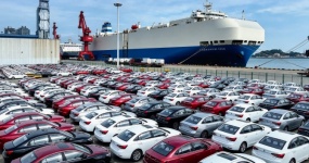 In August, 60,000 used cars were exported. Which countries did they go to?